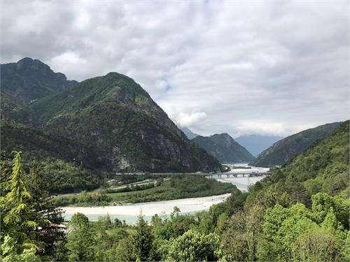 The Alpe Adria cycle path 