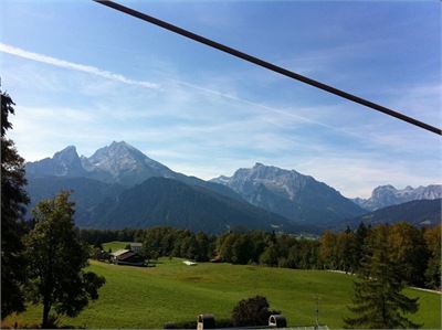 Toller Ausblick während der Fahrt mit der Obersalzbergbahn